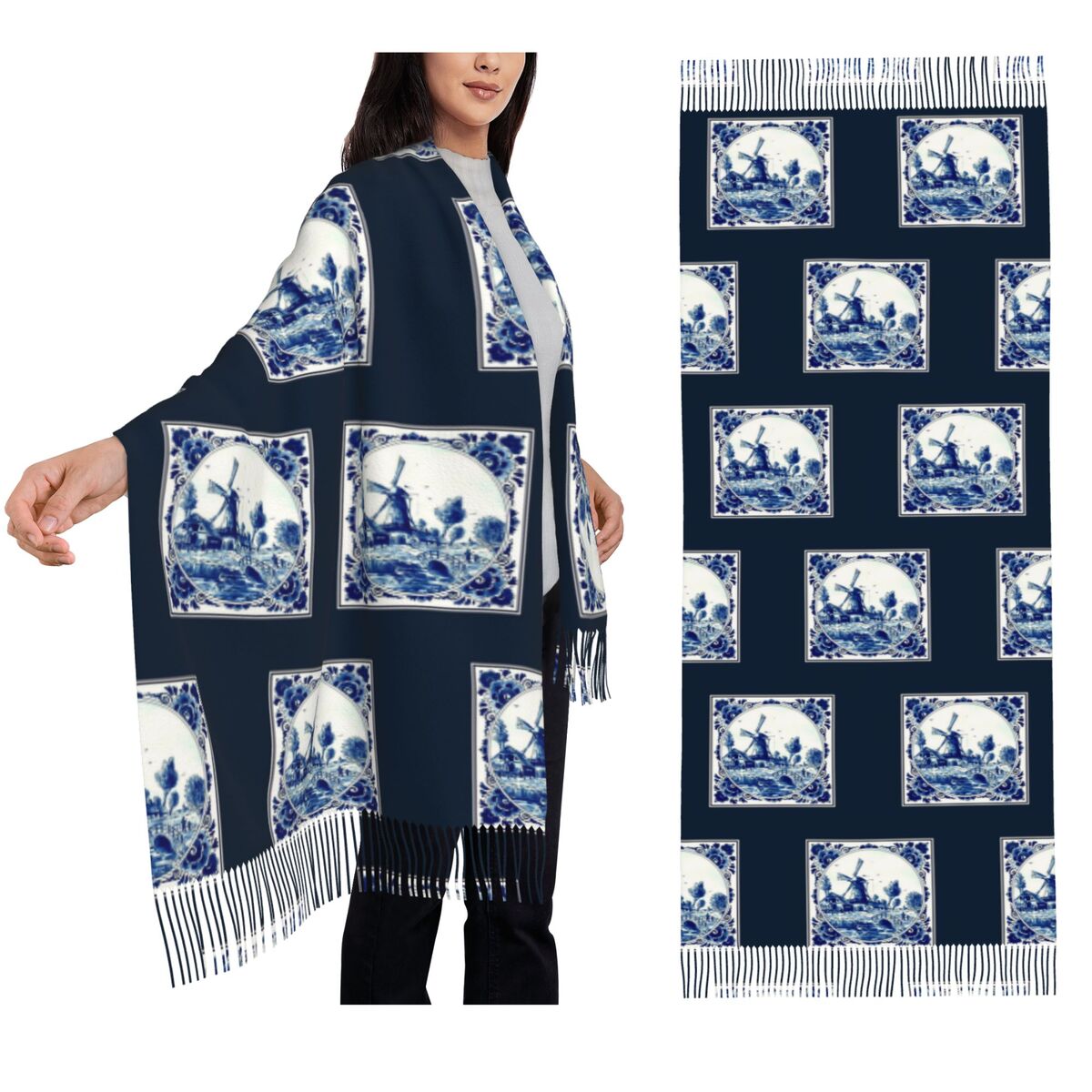 Vintage Fashion Shop - DUTCH BLUE DELFT Vintage molino de