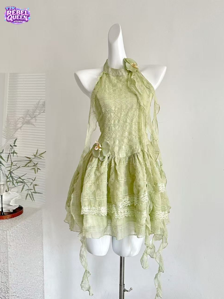 Vintage Fashion Outfit - Vestido Vintage Y2K Estilo Dulce y