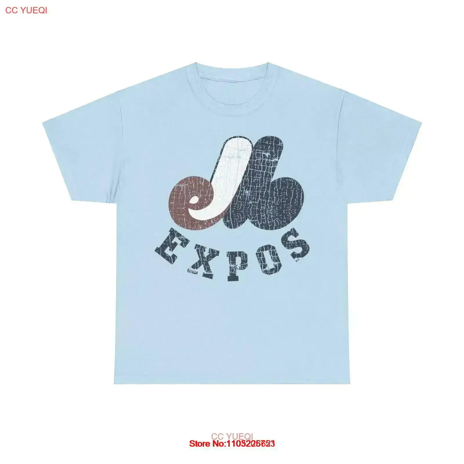 Vintage Fashion Logo - Montreal Expos-Camiseta de béisbol con Logo