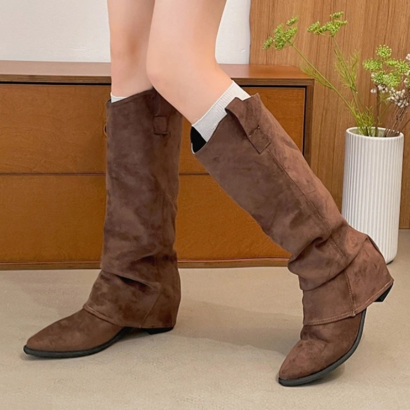 Vintage Fashion Boots - Botas hasta la rodilla de tacón