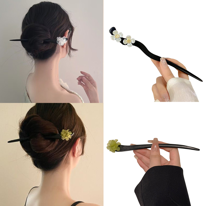Vintage Fashion Shop - Palillos para el cabello de flores