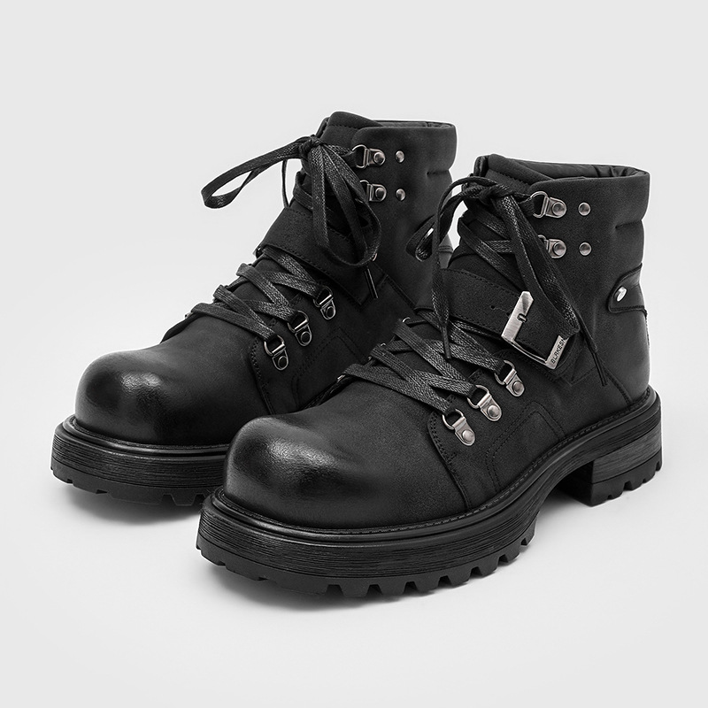 Vintage Fashion Boots - Botas de cuero de marca para