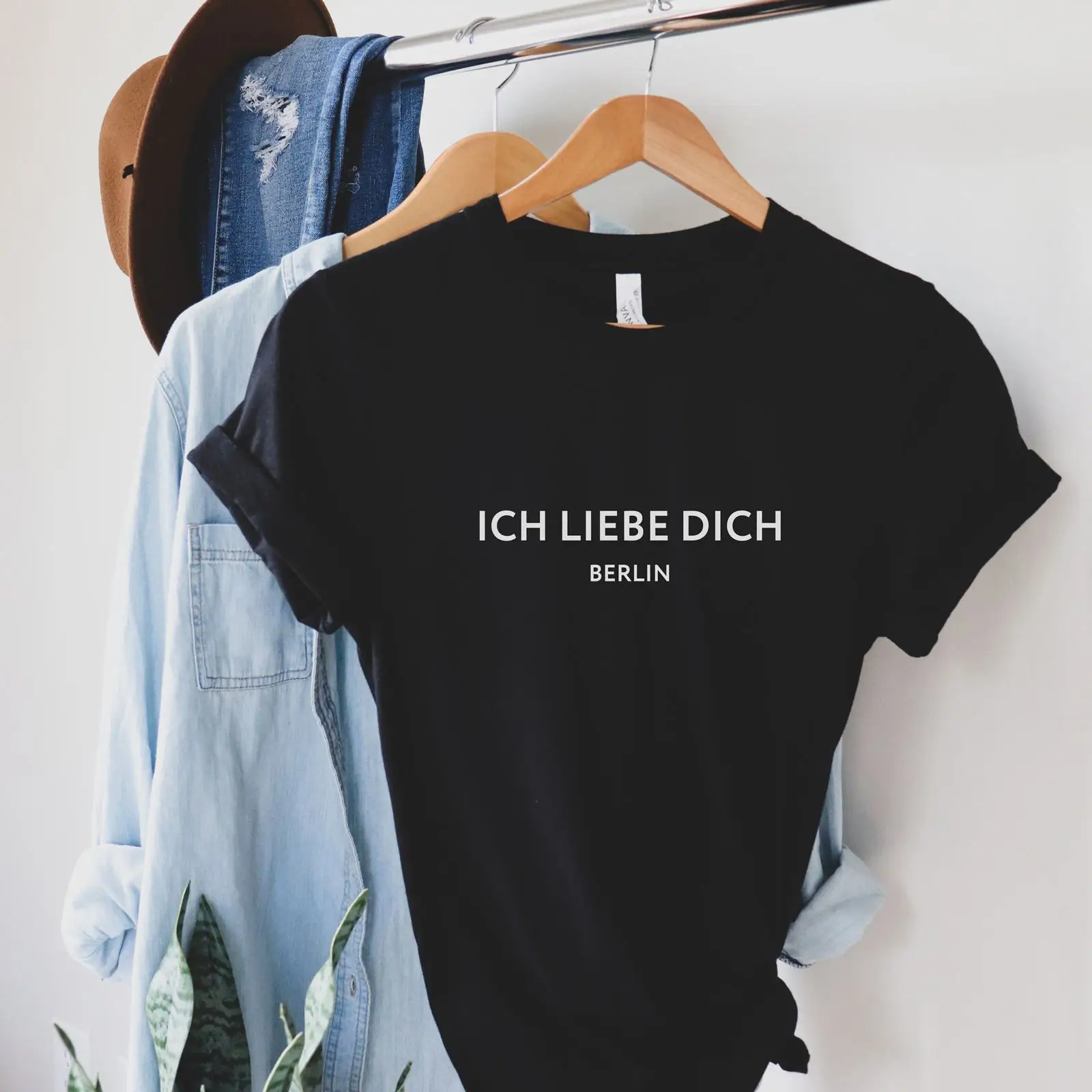 Vintage Fashion Berlin - Camiseta Ich Liebe Dich, recuerdo de