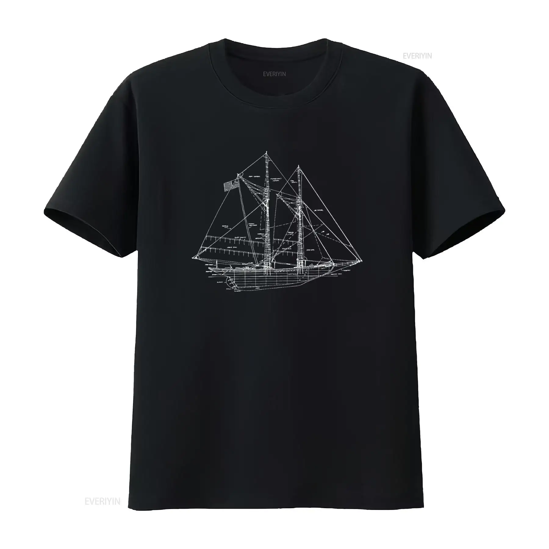 Sailing Vintage Blueprint Sail - Vintage Yacht Fashion reseña y precio