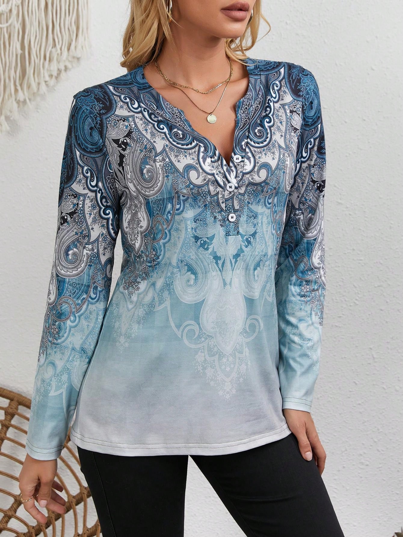 Blusa Étnica para Mujer: Estam - Vintage Fashion Shop reseña y precio