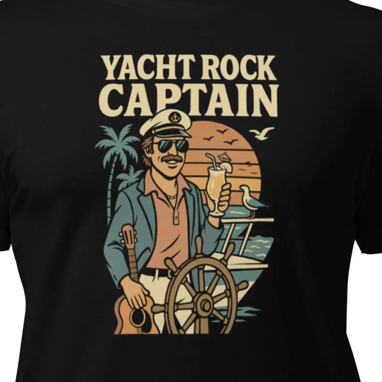Camiseta Yacht Rock Captain, e - Vintage Yacht Fashion reseña y precio