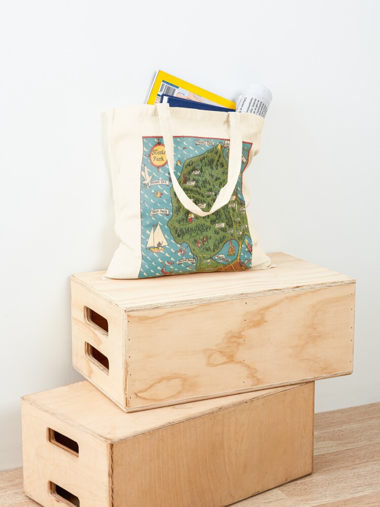 Bolsa de tela vintage con mapa - Vintage Fashion Vancouver reseña y precio