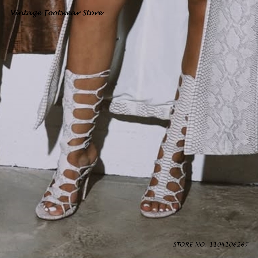 Sandalias de gladiador recorta - Vintage Fashion Outfit reseña y precio