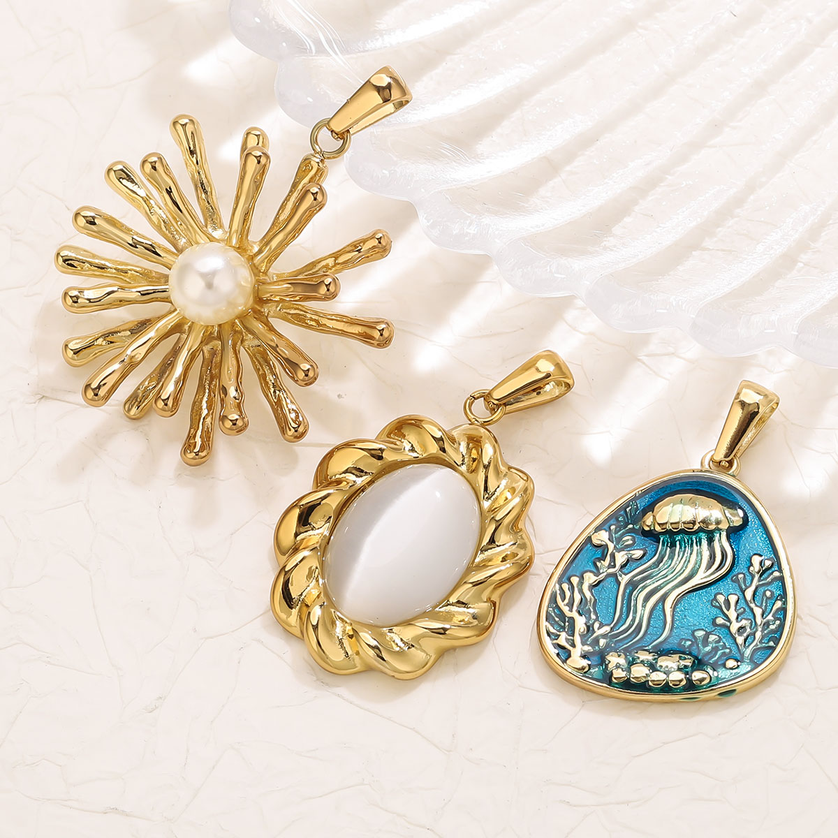 1 unidad de dijes de flor de a - Vintage Fashion Blog reseña y precio