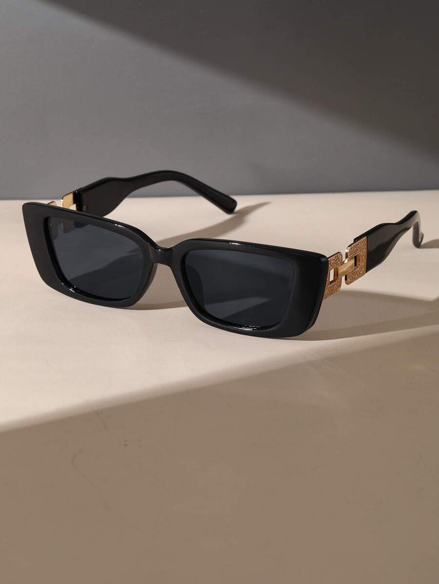 1 par de gafas de sol geométri - Vintage Fashion Outfit reseña y precio