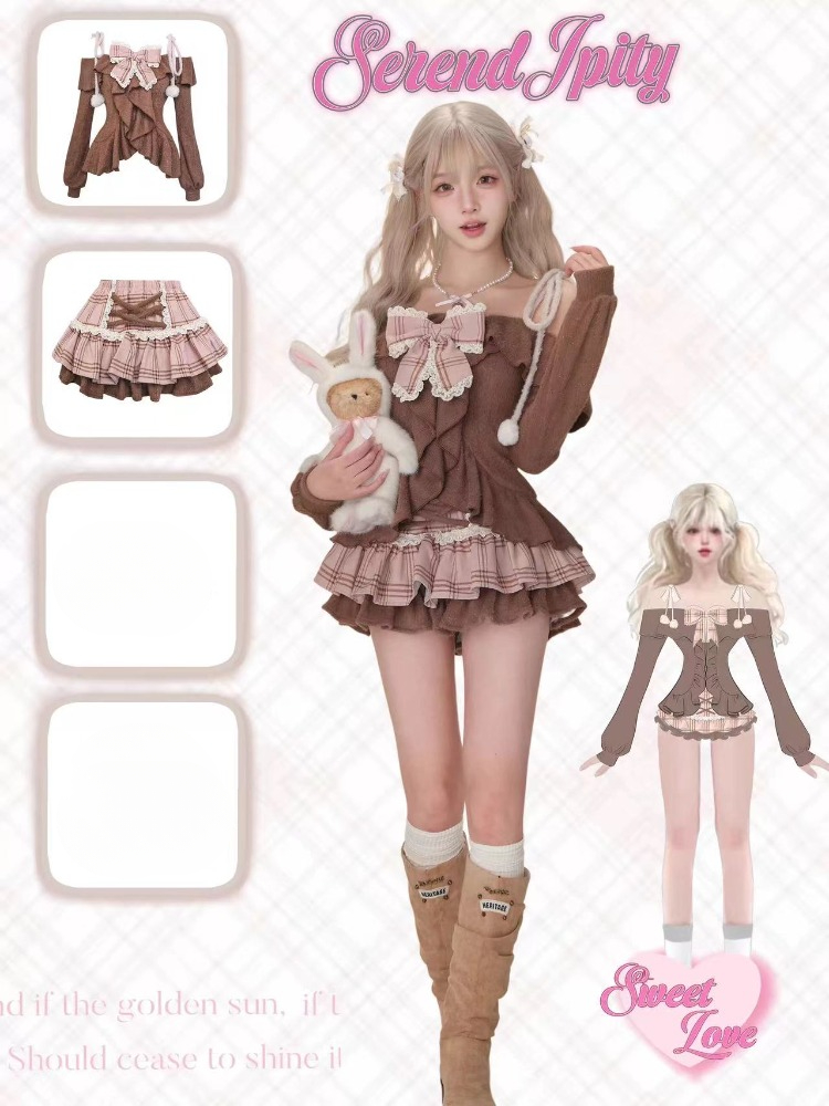 Conjunto de 2 Piezas Estilo Pr - Vintage Fashion Outfit reseña y precio