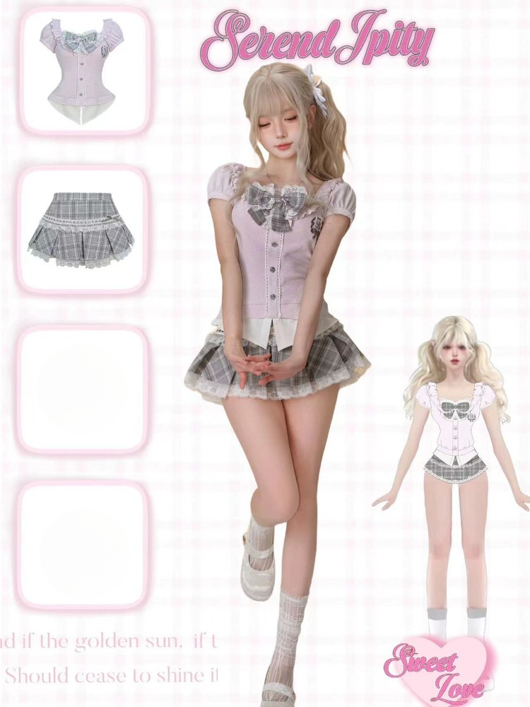 Conjunto de 2 Piezas Estilo Pr - Vintage Fashion Outfit reseña y precio