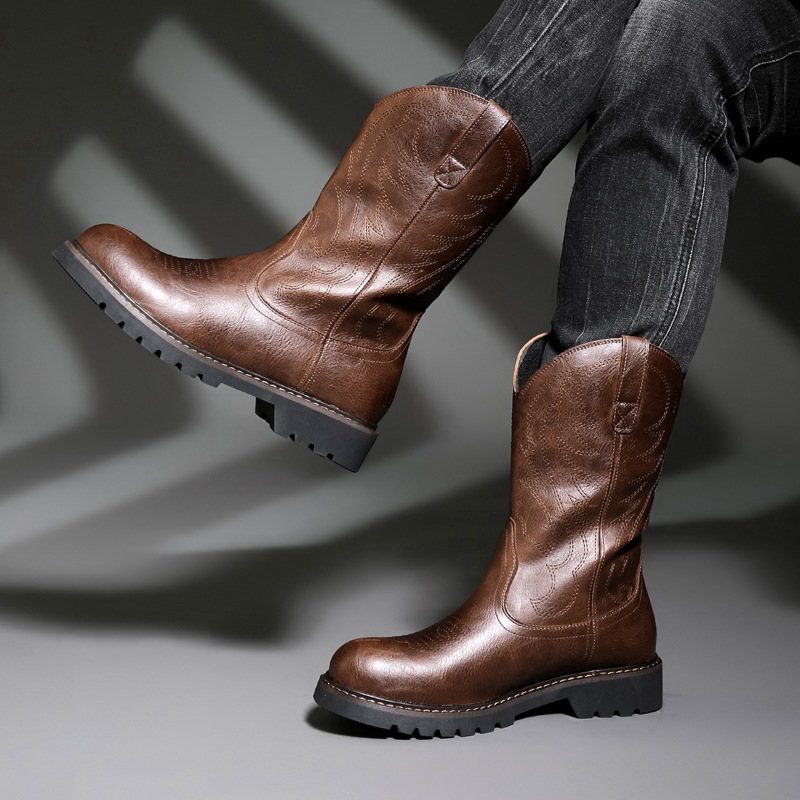 Botas De vaquero a la moda par - Vintage Fashion Boots reseña y precio