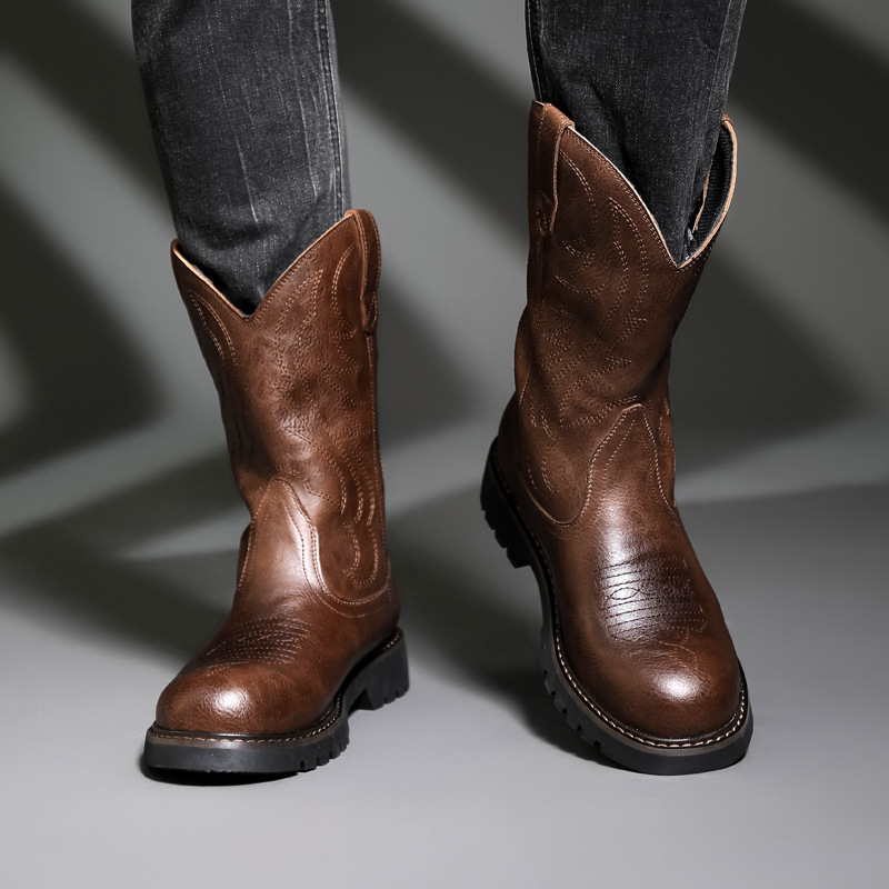 Botas De vaquero a la moda par - Vintage Fashion Boots reseña y precio