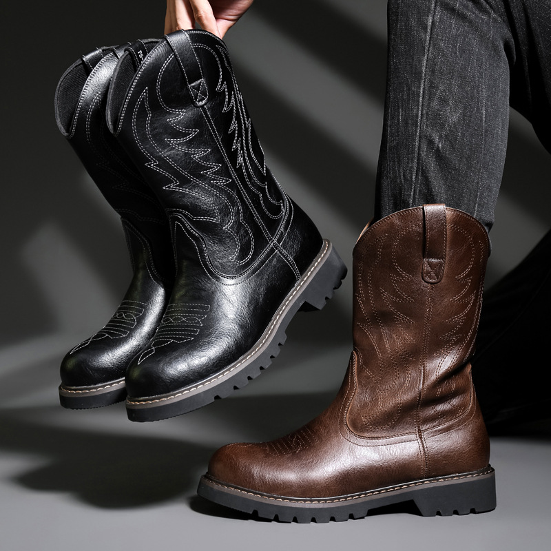 Botas De vaquero a la moda par - Vintage Fashion Boots reseña y precio