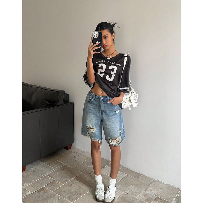 Shorts de mezclilla rasgados d - Vintage Fashion Trends 2026 reseña y precio