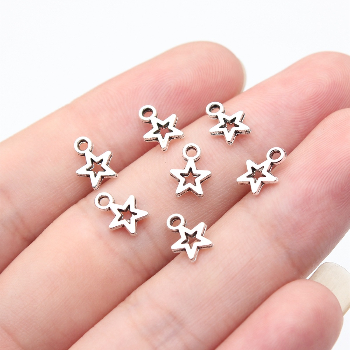 80 piezas de dijes de estrella - Vintage Fashion Blog reseña y precio