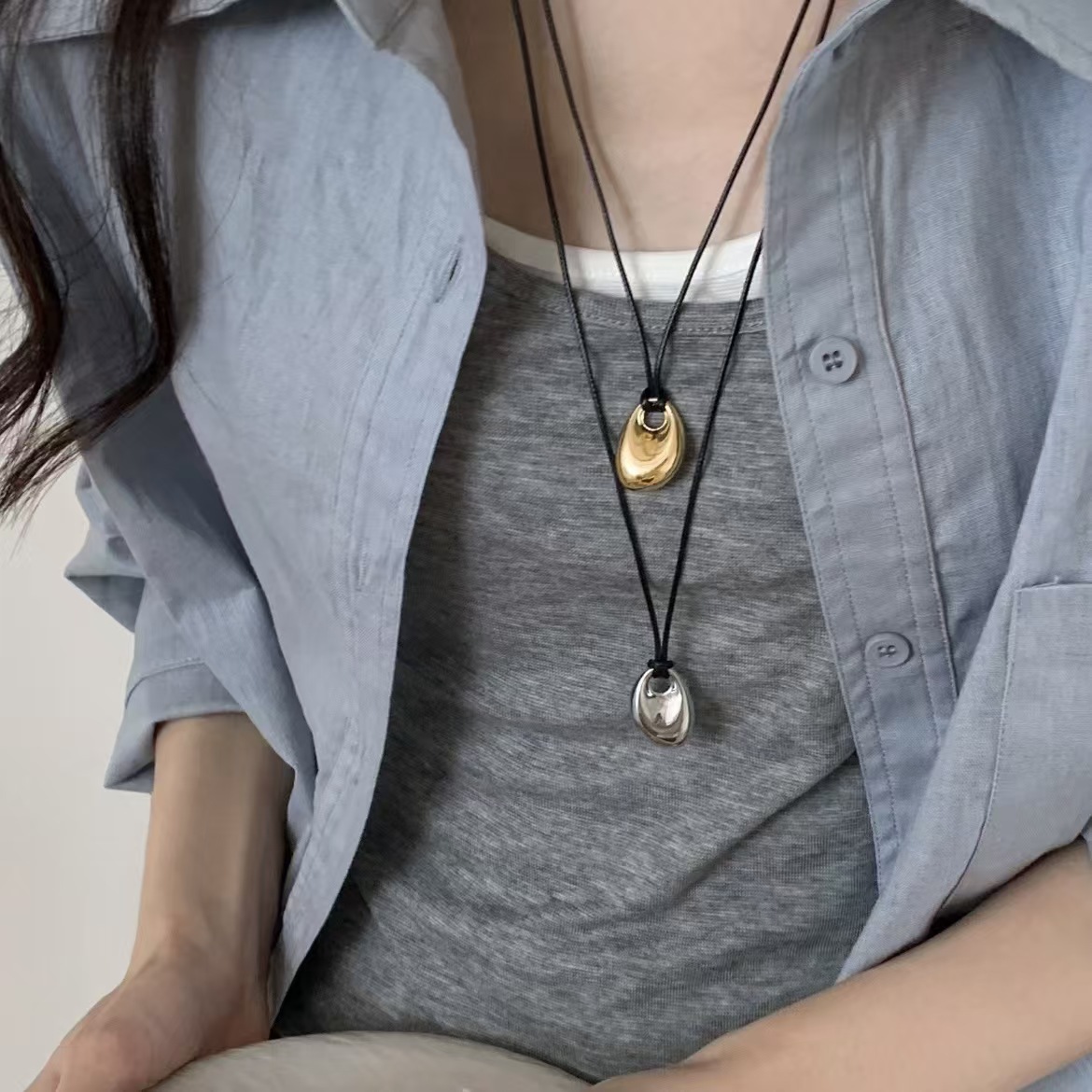 Collar coreano de cuerda negra - Vintage Fashion Trends 2026 reseña y precio