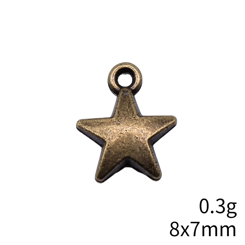 40 piezas de dijes de estrella - Vintage Fashion Blog reseña y precio
